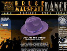 Tablet Screenshot of brucemarshalldance.com